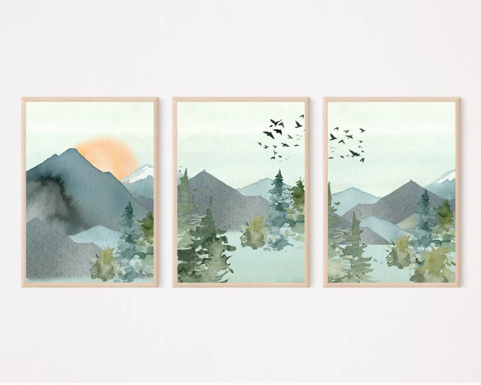 Mountain Landscape (Set of 3)