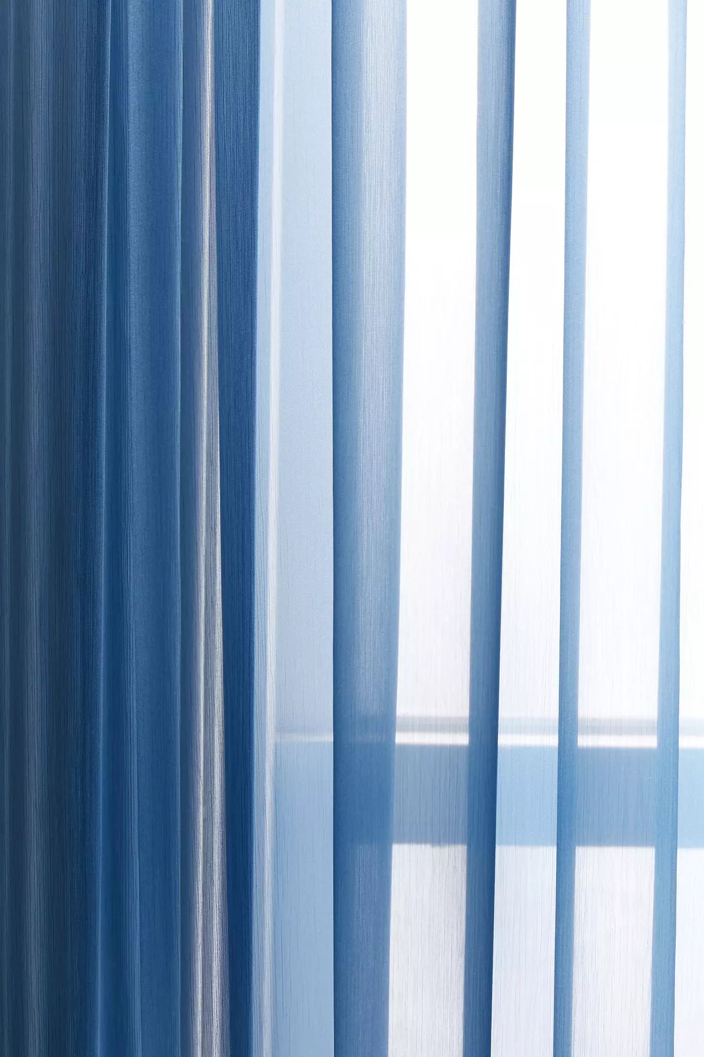 Blue Chiffon Curtain